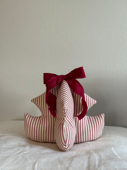 Håndlavet juletræ, rødstribet