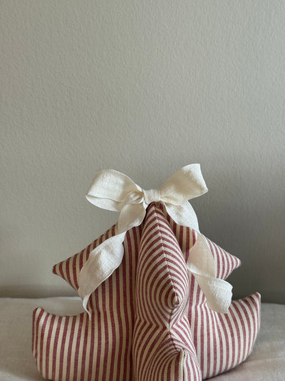 Håndlavet juletræ, rødstribet