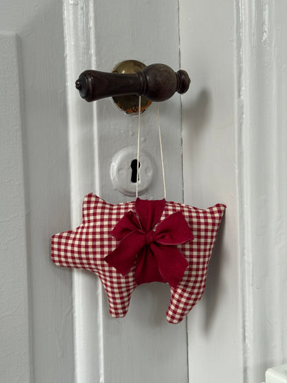 Julegris, rød og hvidternet